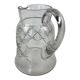 Antique Baccarat water jug in cut crystal with bevels.