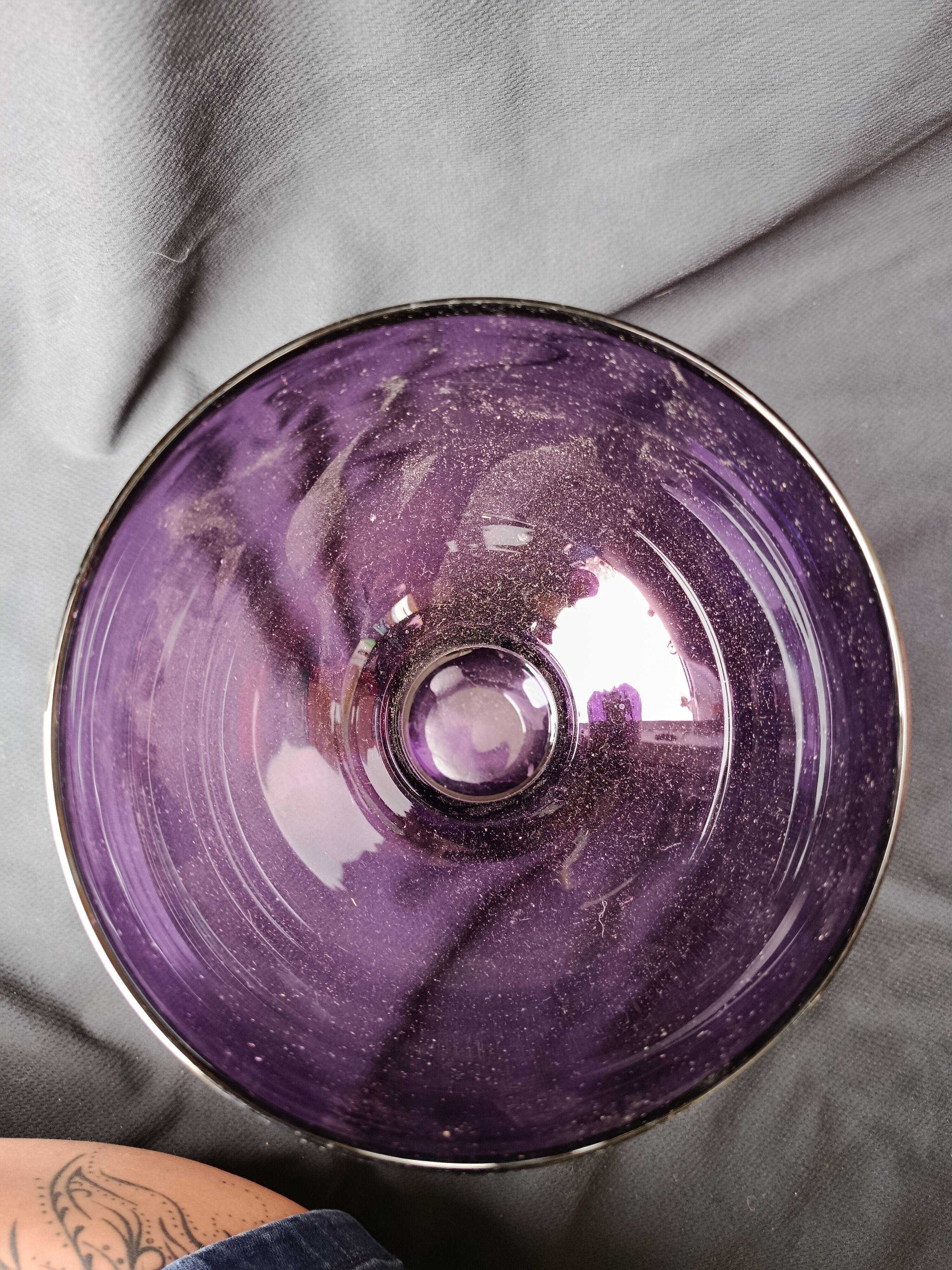 Purple glass vase