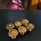 Patinated brass furniture knobs 25mm