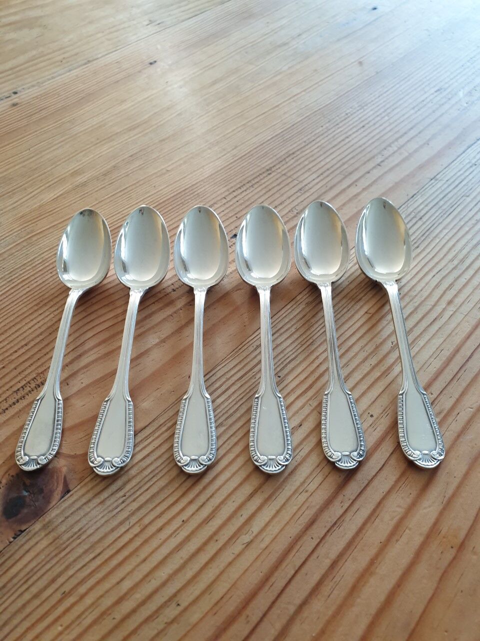 Set of 6 small old boulenger spoons