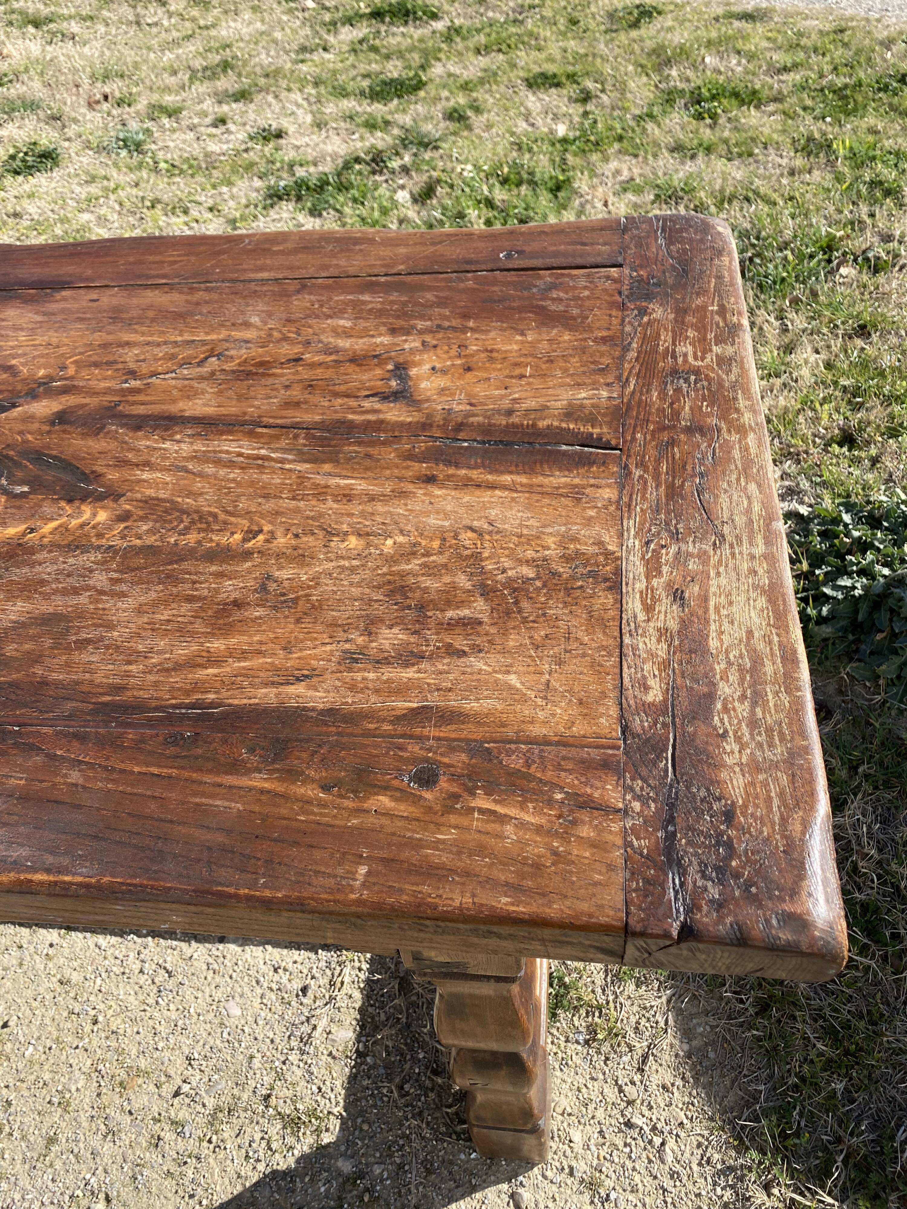 Rustic farmhouse table