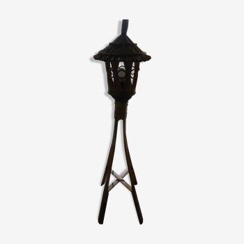 lampadaire bambou