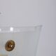 Vintage 1950s chandelier in decorated glass, italian design
