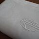 Art Deco damassed tablecloth and monogram 270 x 155
