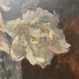 Oil on canvas bouquet of flowers 20th century