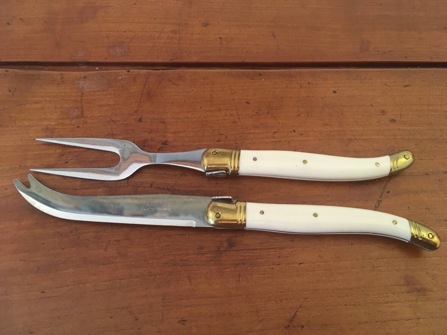 Vintage Laguiole knife set.