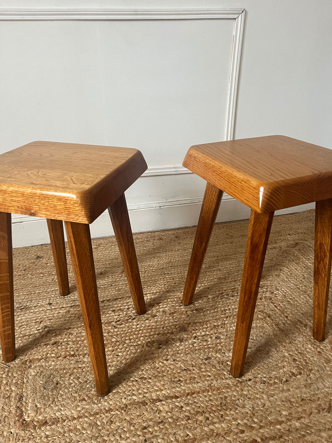 Elm stool S01 Pierre Chapo