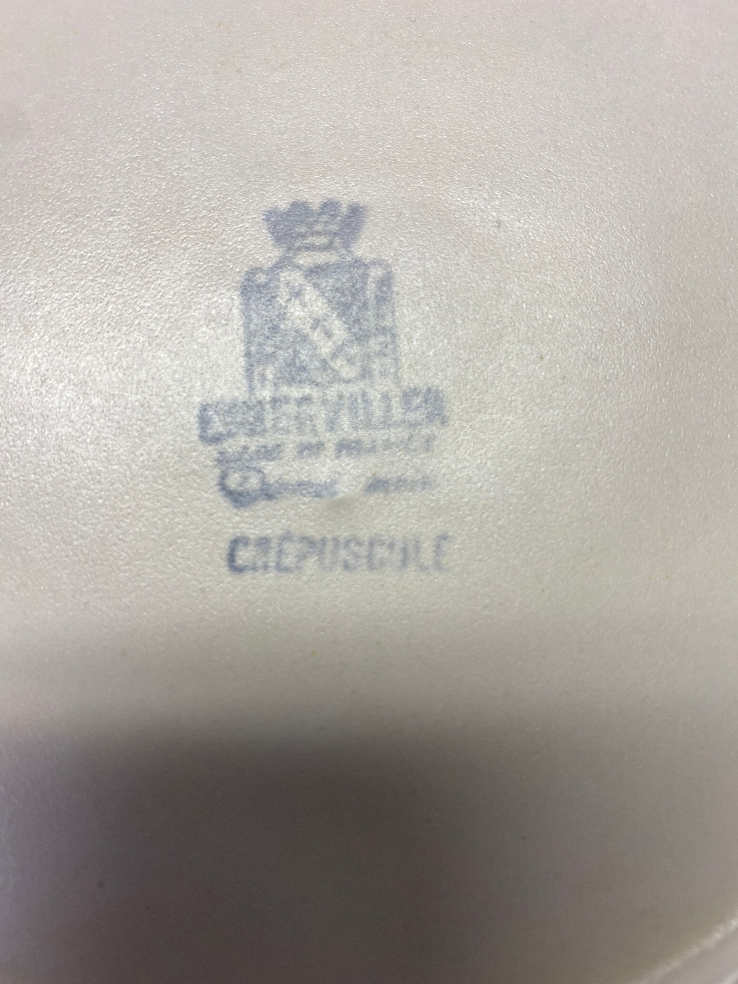 Ensemble de 8 assiettes faïence Niderviller Crépuscule