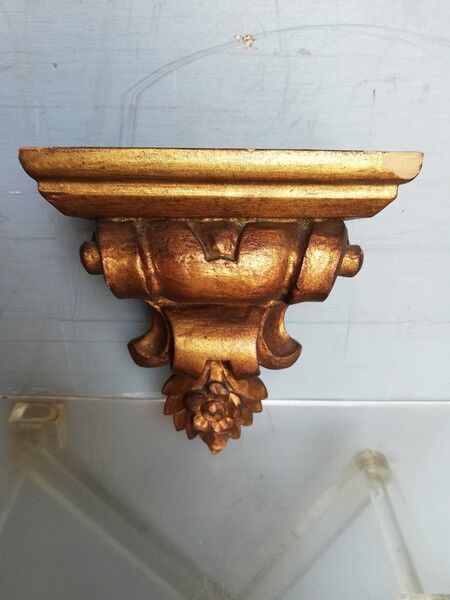 Wall lamp console gilded wood early XXem
