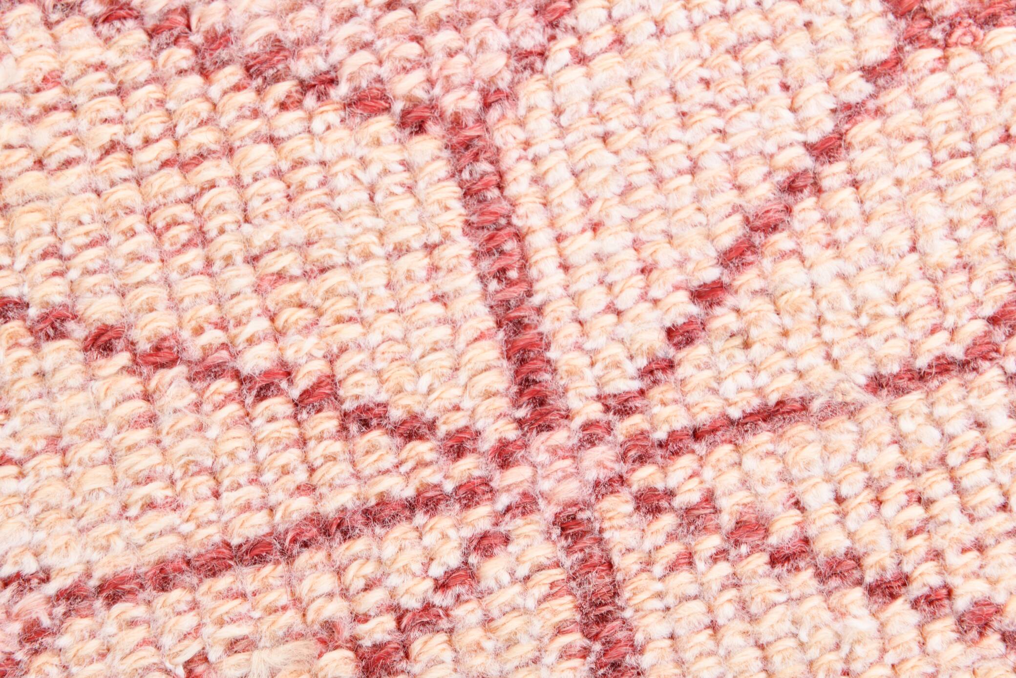 3x13 Rug For Kitchen Red Beige Oushak Vintage Runner Rug, 83x386Cm