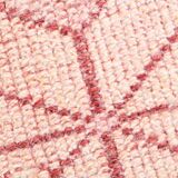 3x13 Rug For Kitchen Red Beige Oushak Vintage Runner Rug, 83x386Cm