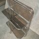 Vintage iron and smoked glass serving trolley