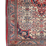 Handmade Persian Rug Antique Sarough Carpet 62x103cm
