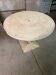 Tolix KUB table with a diameter of 99cm by Xavier Pauchard.
