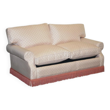 Two-Seater Sofa from Country House with Cushioned Pillows, England