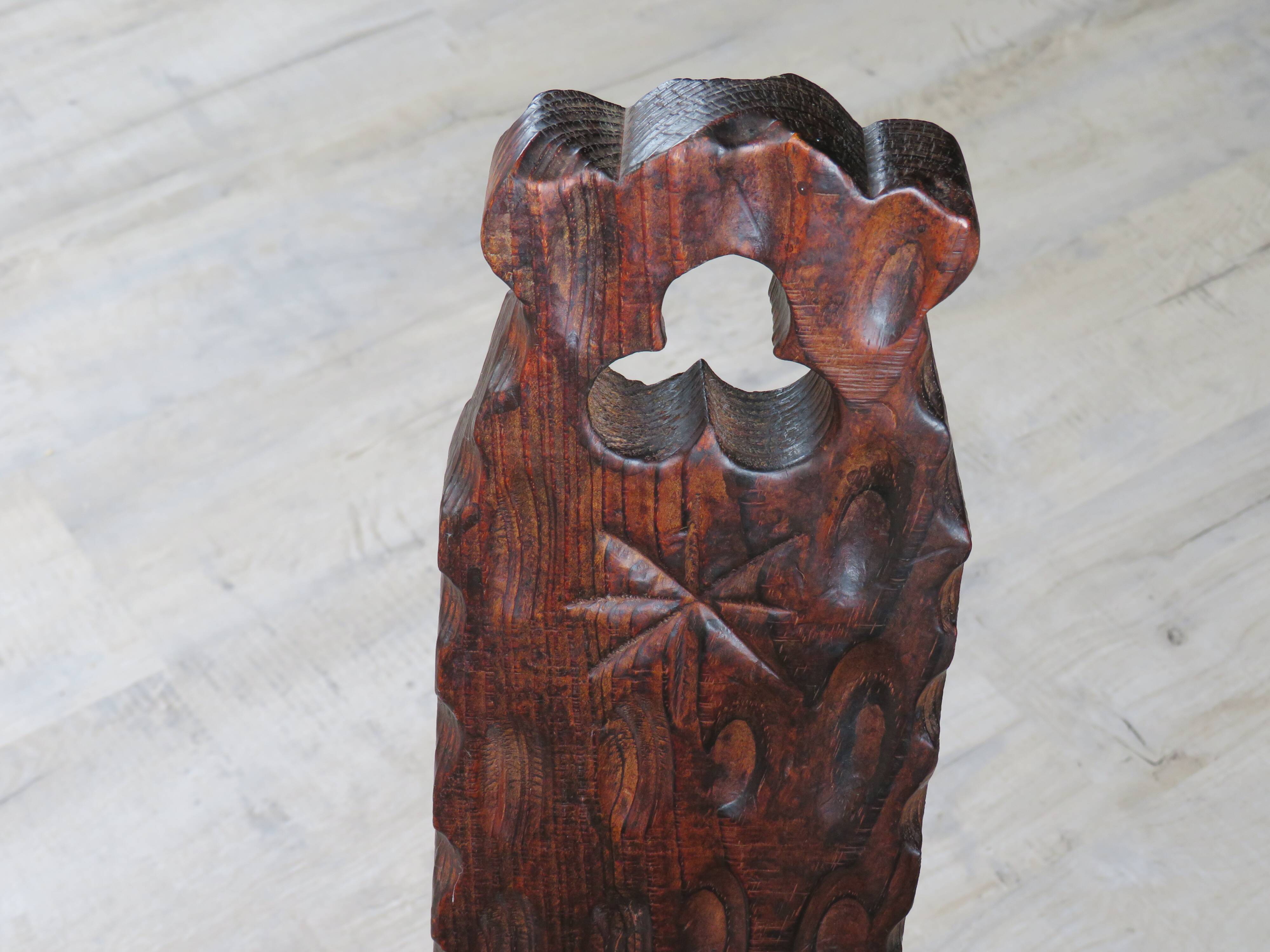 Brutalist tripod chair