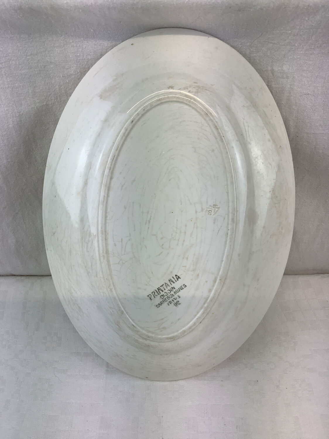 Old dish made in France Digoin Sarreguemines