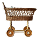 Old dolls pram - wooden wheels