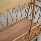 Vintage cradle rattan