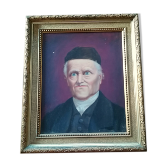 Oil on canvas , portrait man of law , framed