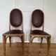 Lot de 2 chaises de bistrot Baumann anciennes