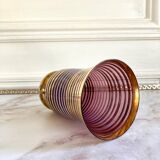 Vase Art deco decoration bayadère gold