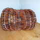 Basket with wicker handle