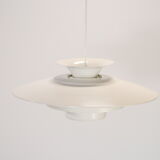 Suspension lamp Danish white design 1970