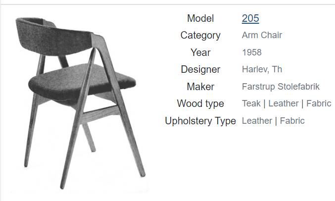 1960s, Danish chair by Farstrup, original condition, solid teak wood, leather.