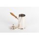 Chocolatier in silver metal twentieth century