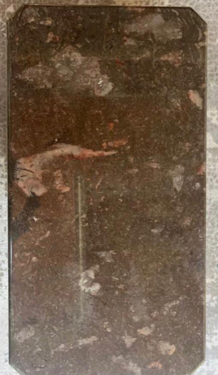 Brown marble coffee table