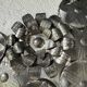 Vintage Mexican metal large mirror