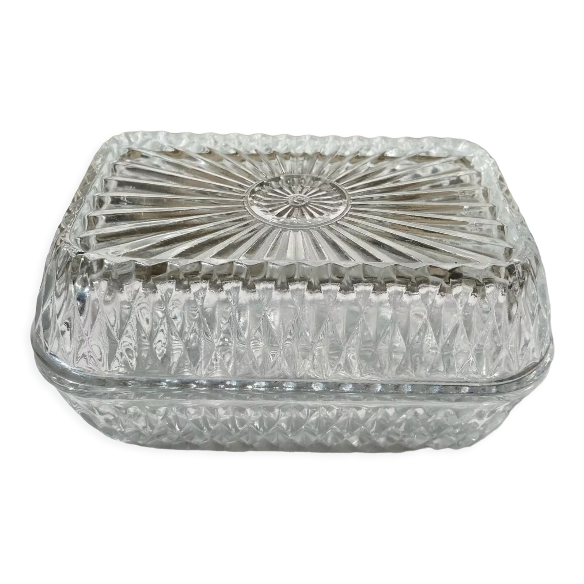 Beurrier En Verre Avec Couvercle - Design élégant Et Moderne - Va Au Lave-vaisselle - Contient Un Cube De Beurre Standard - 8