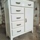 Brocante commode blanc crème des années 50