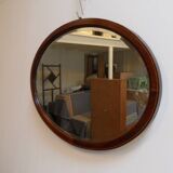 Antique mahogany oval mirror