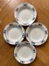 Vintage soup plates with butterfly decor