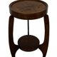 Table d'appoint Art Déco en chêne au design minimaliste
