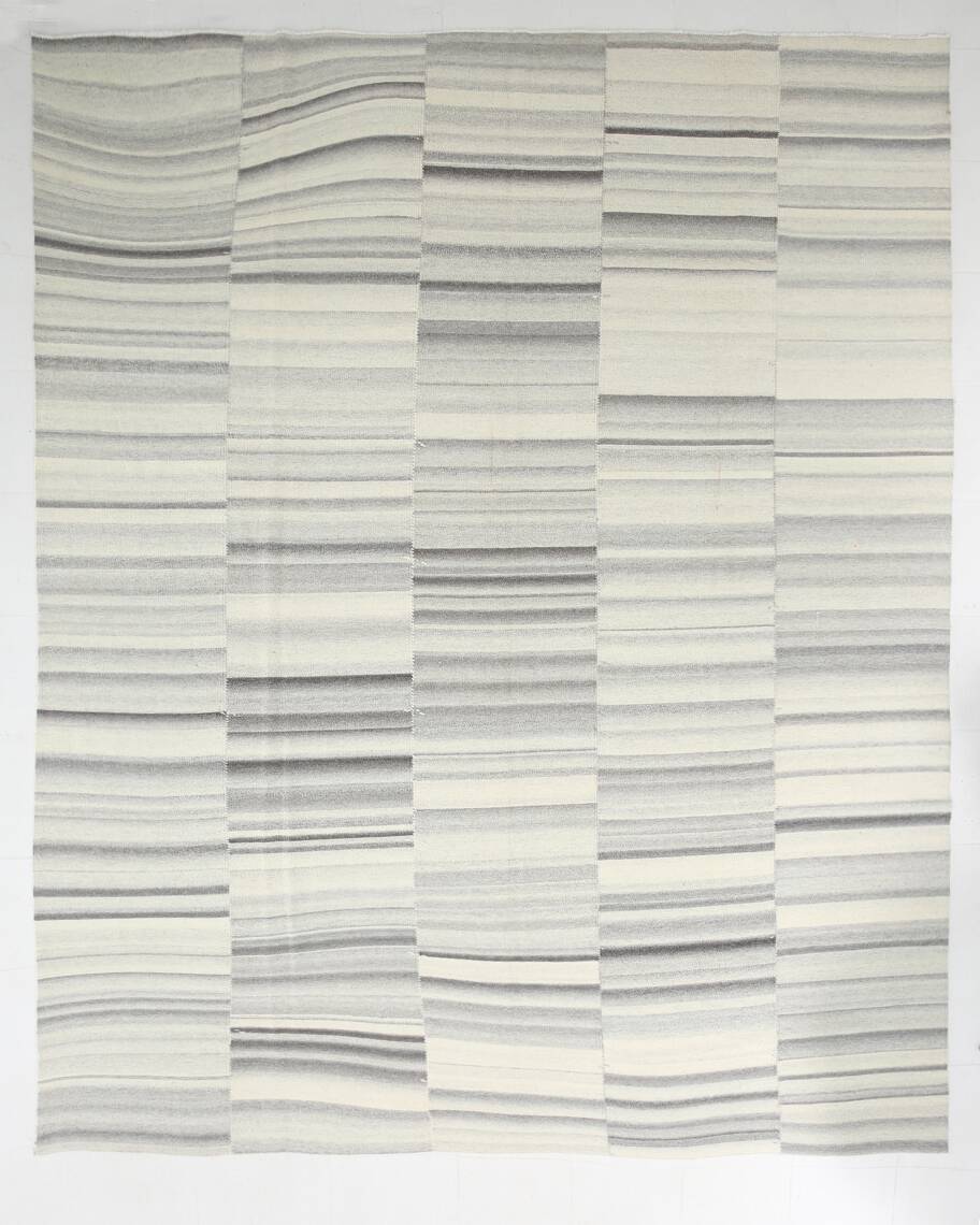 Mid Century Modern Large Vintage Kilim Rug, 307x396Cm