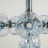 Chandelier, Italian design, Murano glass, 1970s, manufactured in Italy