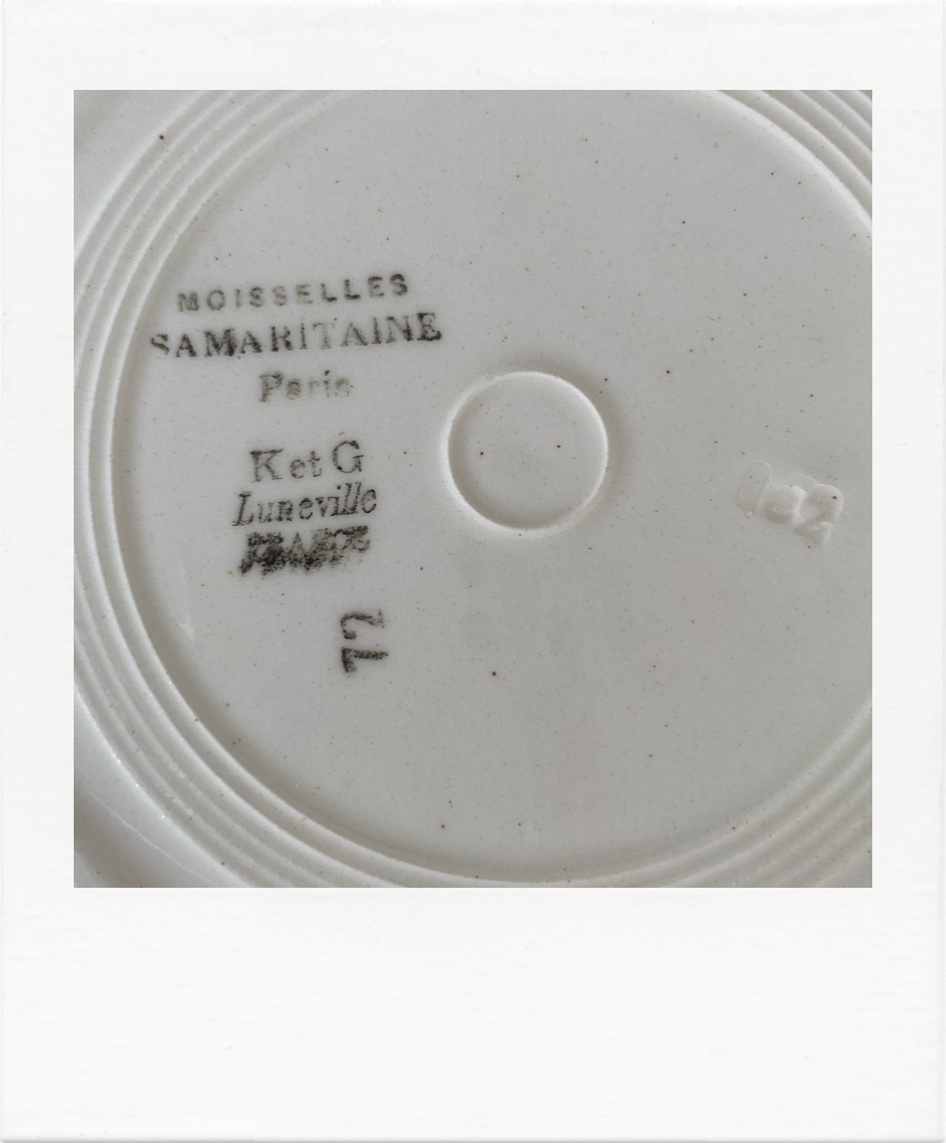 Set Lunéville plates and dish