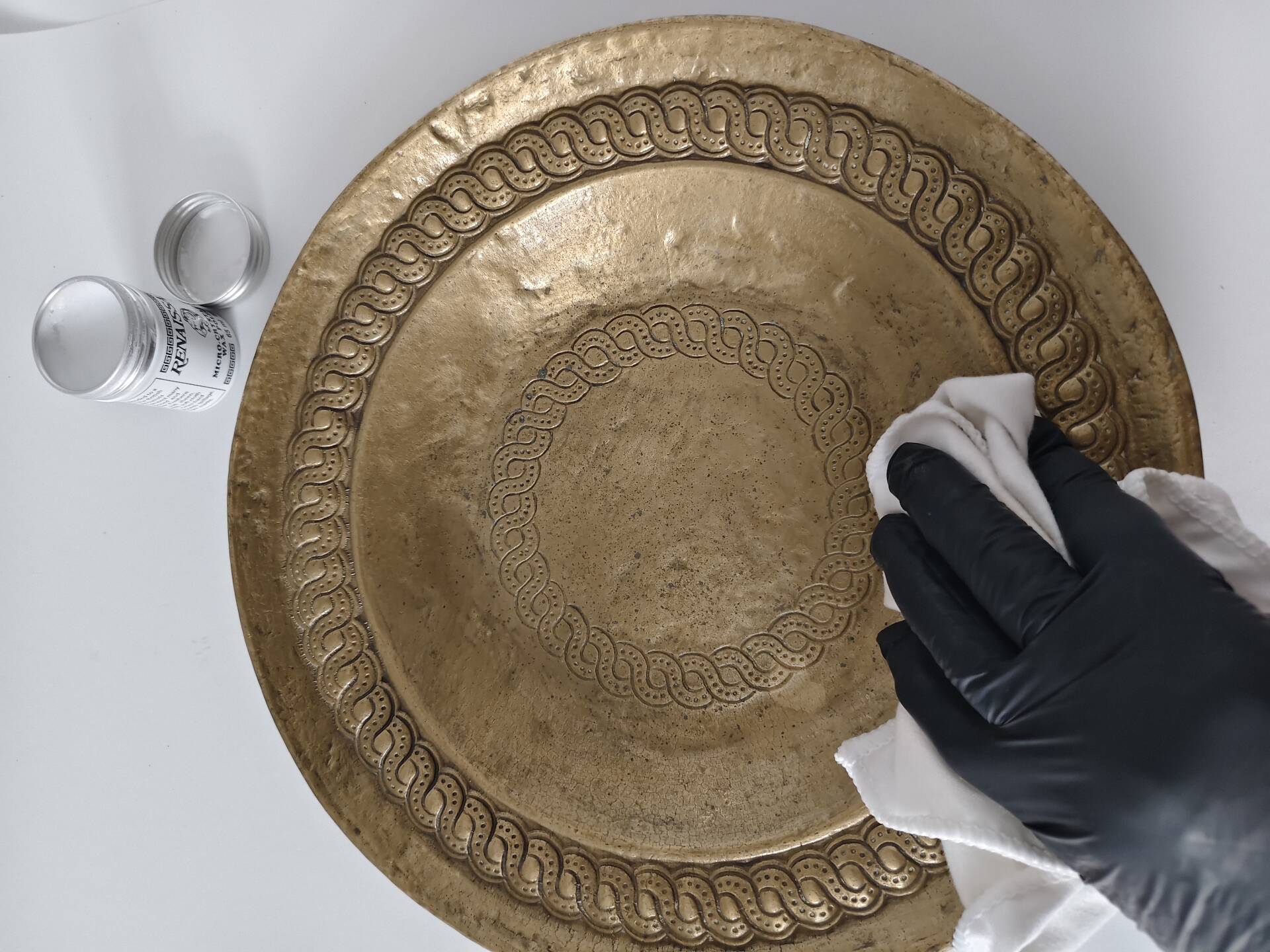 Hammered brass cup Collini Austria - 1960s