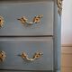 Commode de chambre patiné de style régence 2 tiroirs