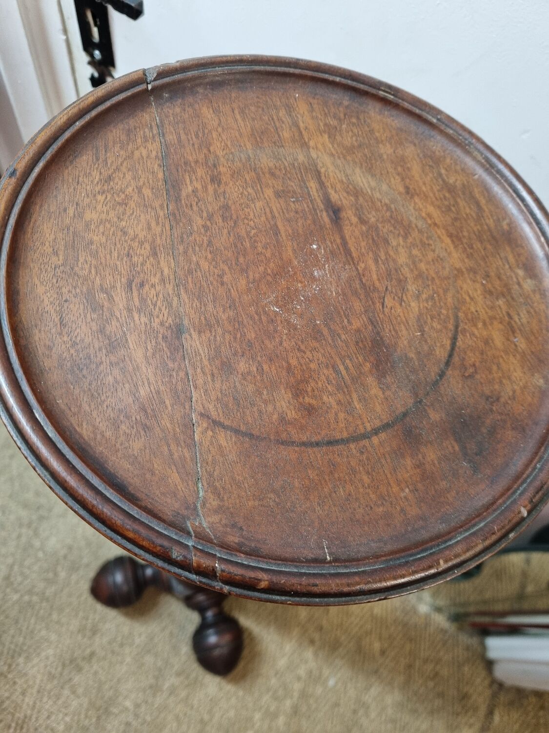 Solid mahogany column