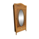 Art Deco wardrobe with oval mirror