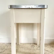 VINTAGE WOOD STOOL CHEST
