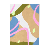 summer vibe abstract illustration fine art print