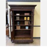 Imposing antique Neo-Renaissance bookcase