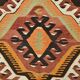 Tapis kilim vintage géométrique fait main – Explosion de motifs ethniques