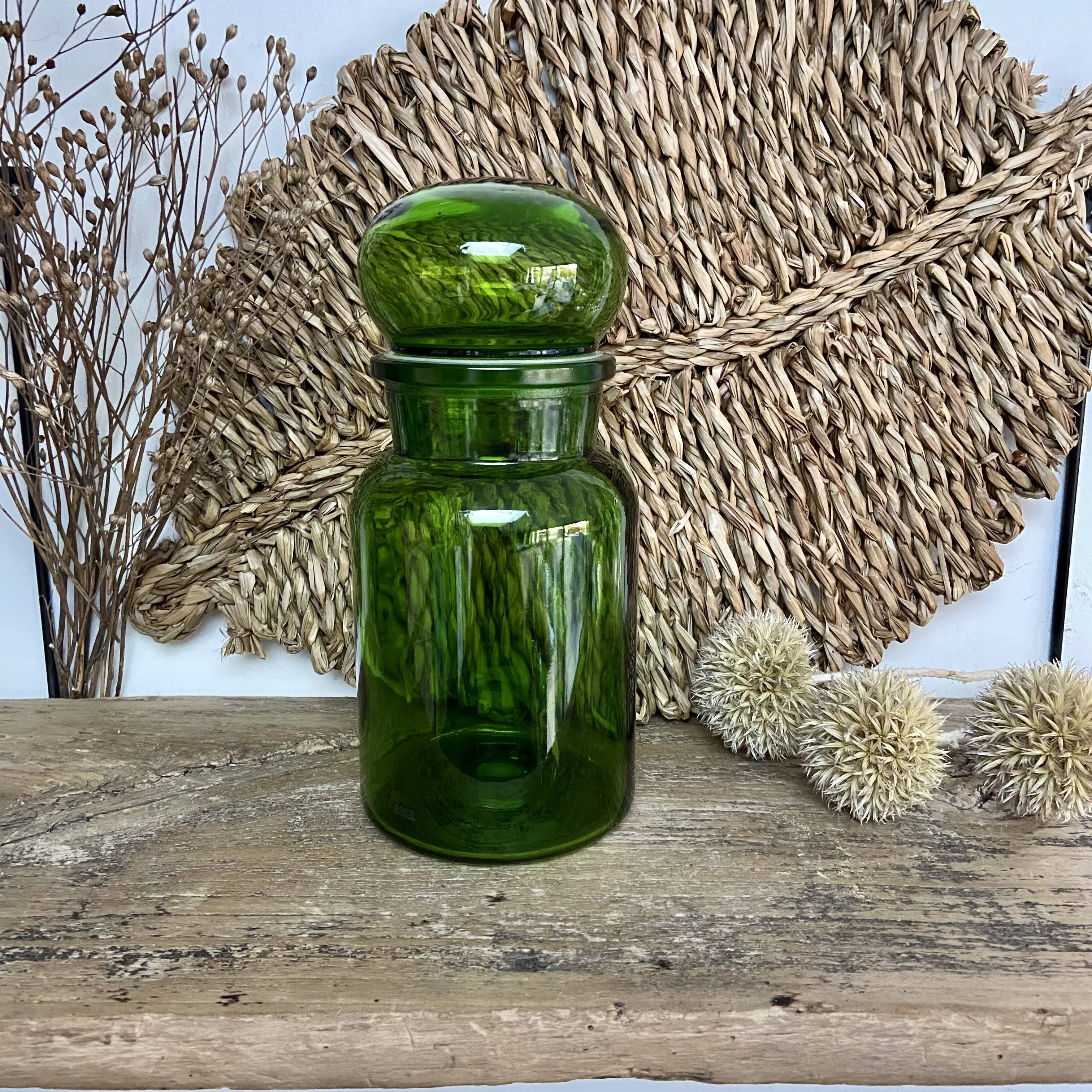 Vintage green jar