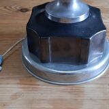 Lamp year 60 chrome and faience